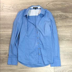 GAP Fitted Blue Collard Shirt